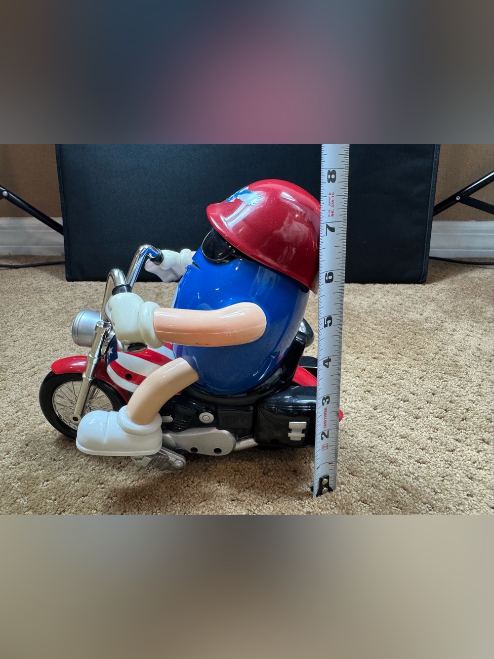 M&M's "Freedom Rider" Motorcycle w/sidecar Candy Dispenser - Picture 9 of 11